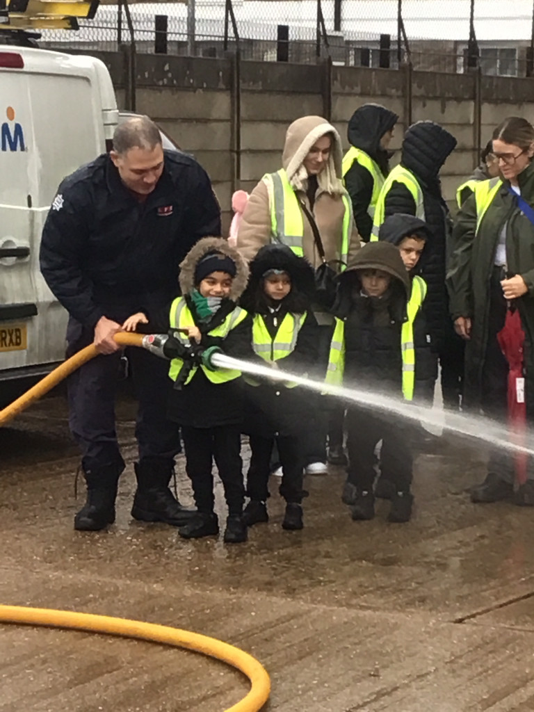 Children at the Fire Station